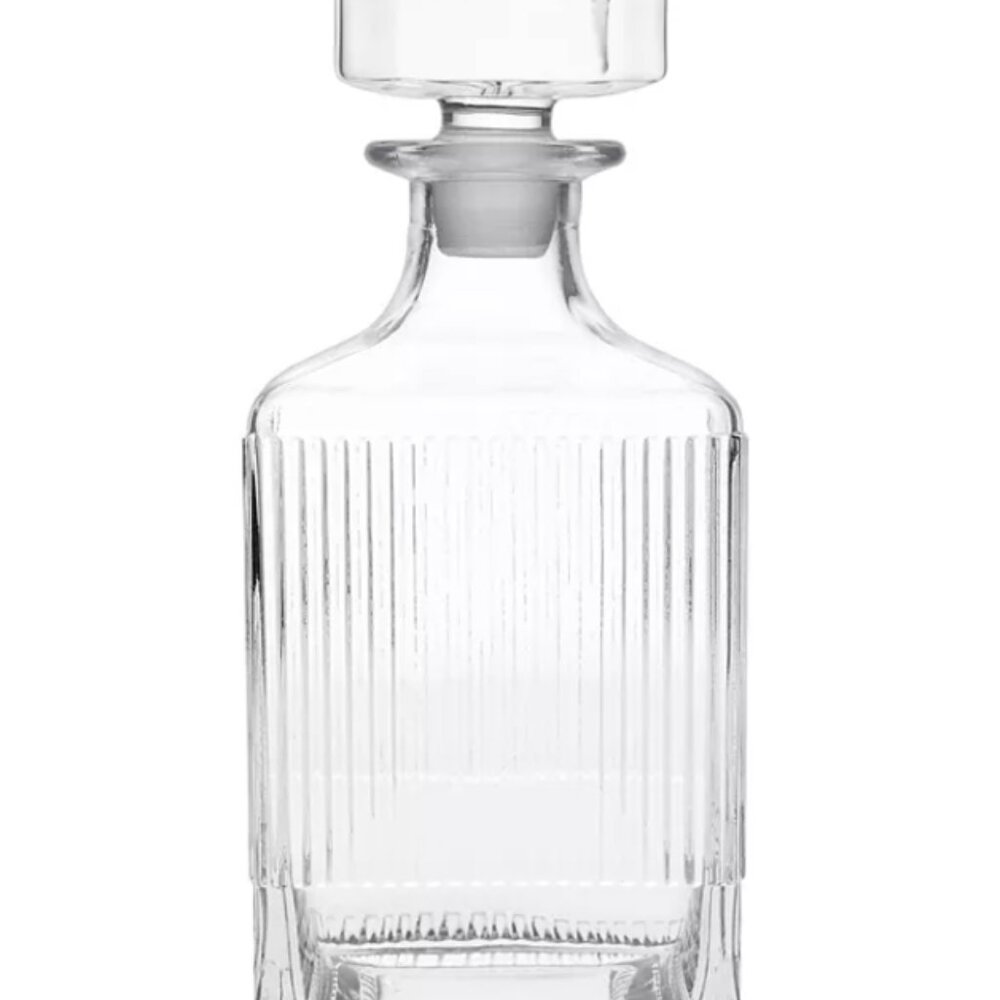 Hotel Collection fluted decanter.